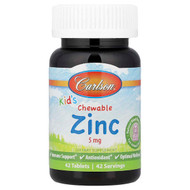 <img alt="Carlson, Kids Chewable Zinc, Natural Mixed Berry, 5 mg, 42 Tablets" title="Carlson, Kids Chewable Zinc, Natural Mixed Berry, 5 mg, 42 Tablets,088395533006"