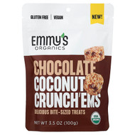 <img alt="Emmys Organic Cookies, Chocolate Coconut Crunchems, 3.5 oz (100 g)" title="Emmys Organic Cookies, Chocolate Coconut Crunchems, 3.5 oz (100 g),850711006699"
