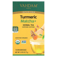 <img alt="VAHDAM India, Infusions, Herbal Tea, Turmeric Matcha+, 18 Infusion Bags, 0.95 oz (27 g)" title="VAHDAM India, Infusions, Herbal Tea, Turmeric Matcha+, 18 Infusion Bags, 0.95 oz (27 g),810131833008"