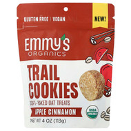 <img alt="Emmys Organic Cookies, Trail Cookies, Soft-Baked Oat Treats, Apple Cinnamon, 4 oz (113 g)" title="Emmys Organic Cookies, Trail Cookies, Soft-Baked Oat Treats, Apple Cinnamon, 4 oz (113 g),850711006828"