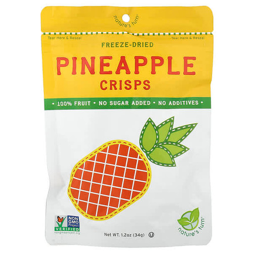 <img alt="Natures Turn, Freeze-Dried Pineapple Crisps, 1.2 oz (34 g)" title="Natures Turn, Freeze-Dried Pineapple Crisps, 1.2 oz (34 g),856366002413"