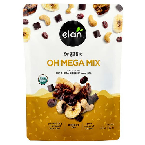 <img alt="Elan, Organic Oh Mega Mix, 4.8 oz (135 g)" title="Elan, Organic Oh Mega Mix, 4.8 oz (135 g),805509093320"