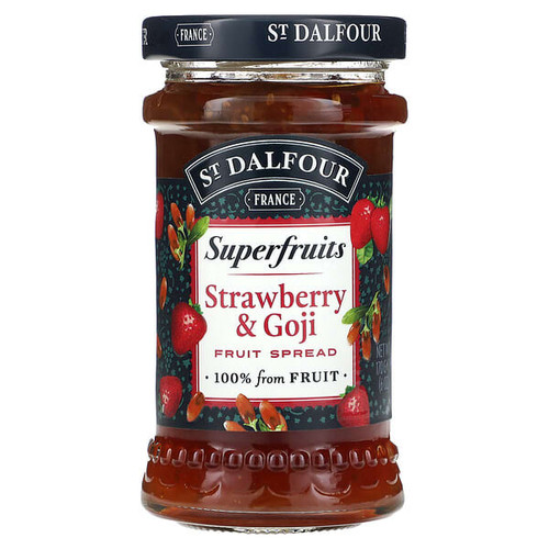 <img alt="St. Dalfour, Superfruits, Fruit Spread, Strawberry & Goji , 6 oz (170 g)" title="St. Dalfour, Superfruits, Fruit Spread, Strawberry & Goji , 6 oz (170 g),810019371301"