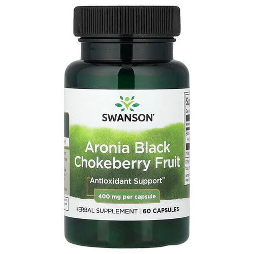 <img alt="Swanson Vitamins, Aronia Black Chokeberry Fruit, 400 mg, 60 Capsules" title="Swanson Vitamins, Aronia Black Chokeberry Fruit, 400 mg, 60 Capsules,087614112961"