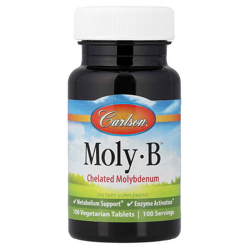 <img alt="Carlson, Moly-B, 100 Vegetarian Tablets (500 mcg per Tablet)" title="Carlson, Moly-B, 100 Vegetarian Tablets (500 mcg per Tablet),088395056413"