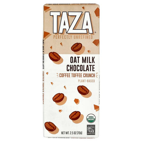 <img alt="Taza Chocolate, Oat Milk Chocolate, Coffee Toffee Crunch, 2.5 oz (70 g)" title="Taza Chocolate, Oat Milk Chocolate, Coffee Toffee Crunch, 2.5 oz (70 g),850033354744"