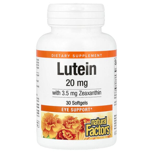 <img alt="Natural Factors, Lutein, 20 mg , 30 Softgels" title="Natural Factors, Lutein, 20 mg , 30 Softgels,068958010311"