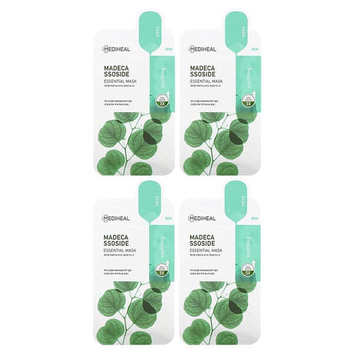 <img alt="MEDIHEAL, Madecassoside, Essential Beauty Mask, 4 Sheets, 0.81 fl oz (24 ml) Each" title="MEDIHEAL, Madecassoside, Essential Beauty Mask, 4 Sheets, 0.81 fl oz (24 ml) Each,8809615057513"