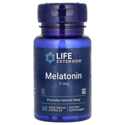 <img alt="Life Extension, Melatonin, 3 mg, 60 Vegetarian Capsules" title="Life Extension, Melatonin, 3 mg, 60 Vegetarian Capsules,737870330066"