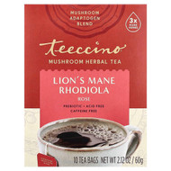 <img alt="Teeccino, Mushroom Herbal Tea, Lions Mane Rhodiola, Rose, Caffeine Free, 10 Tea Bags, 2.12 oz (60 g)" title="Teeccino, Mushroom Herbal Tea, Lions Mane Rhodiola, Rose, Caffeine Free, 10 Tea Bags, 2.12 oz (60 g),795239450305"