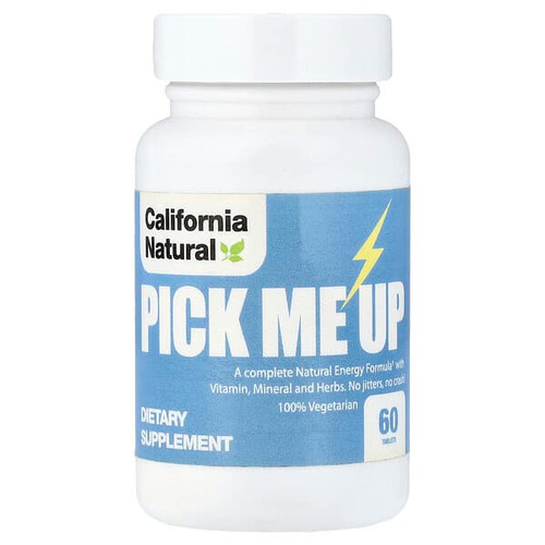 <img alt="California Natural, Pick Me Up, 60 Tablets" title="California Natural, Pick Me Up, 60 Tablets,011821301603"