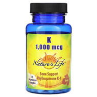 <img alt="Natures Life, Vitamin K, 1,000 mcg, 50 Vegetarian Capsules" title="Natures Life, Vitamin K, 1,000 mcg, 50 Vegetarian Capsules,040647138759"