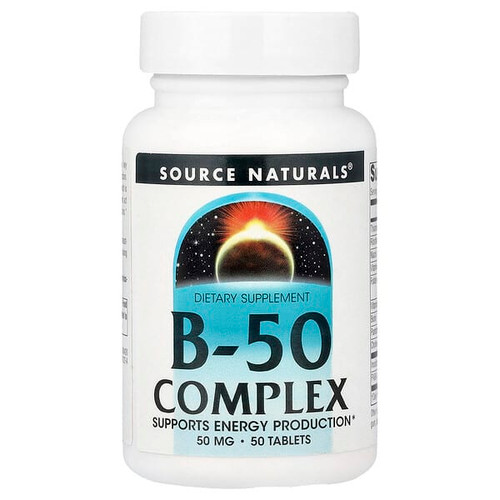 <img alt="Source Naturals, B-50 Complex, 50 Tablets" title="Source Naturals, B-50 Complex, 50 Tablets,021078004202"