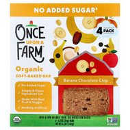<img alt="Once Upon A Farm, Organic Soft Baked Bar, Banana Chocolate Chip, 4 Bars, 1.2 oz (34 g ) Each" title="Once Upon A Farm, Organic Soft Baked Bar, Banana Chocolate Chip, 4 Bars, 1.2 oz (34 g ) Each,810003512710"