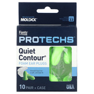 <img alt="Flents, Protechs, Quiet Contour Foam Ear Plugs, 10 Pair + Case" title="Flents, Protechs, Quiet Contour Foam Ear Plugs, 10 Pair + Case,025715004655"