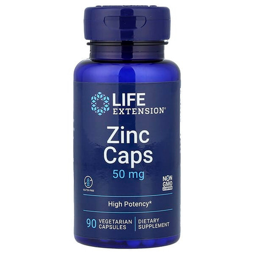 <img alt="Life Extension, Zinc Caps, High Potency, 50 mg, 90 Vegetarian Capsules" title="Life Extension, Zinc Caps, High Potency, 50 mg, 90 Vegetarian Capsules,737870181392"