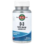 <img alt="KAL, D-3 , 125 mcg (5,000 IU), 60 Tablets" title="KAL, D-3 , 125 mcg (5,000 IU), 60 Tablets,021245162834"