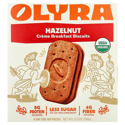 <img alt="Olyra, Creme Breakfast Biscuits, Hazelnut, 4 On-The-Go Packs, 1.32 oz (37.5 g) Each" title="Olyra, Creme Breakfast Biscuits, Hazelnut, 4 On-The-Go Packs, 1.32 oz (37.5 g) Each,819019020271"