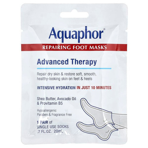 <img alt="Aquaphor, Repairing Foot Masks, 1 Pair, 0.7 fl oz (20 ml)" title="Aquaphor, Repairing Foot Masks, 1 Pair, 0.7 fl oz (20 ml),072140034719"