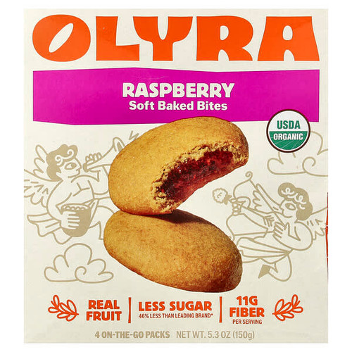 <img alt="Olyra, Soft Baked Bites, Raspberry, 4 On-The-Go Packs, 1.32 oz (37.5 g) Each" title="Olyra, Soft Baked Bites, Raspberry, 4 On-The-Go Packs, 1.32 oz (37.5 g) Each,819019020707"