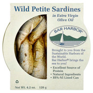 <img alt="Bar Harbor, Wild Petite Sardines in Extra Virgin Olive Oil, 4.2 oz (120 g)" title="Bar Harbor, Wild Petite Sardines in Extra Virgin Olive Oil, 4.2 oz (120 g),070718001231"