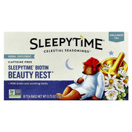 <img alt="Celestial Seasonings, Wellness Tea, Sleepytime Biotin Beauty Rest, Caffeine Free, 18 Tea Bags, 0.75 oz (21 g)" title="Celestial Seasonings, Wellness Tea, Sleepytime Biotin Beauty Rest, Caffeine Free, 18 Tea Bags, 0.75 oz (21 g),070734549915"