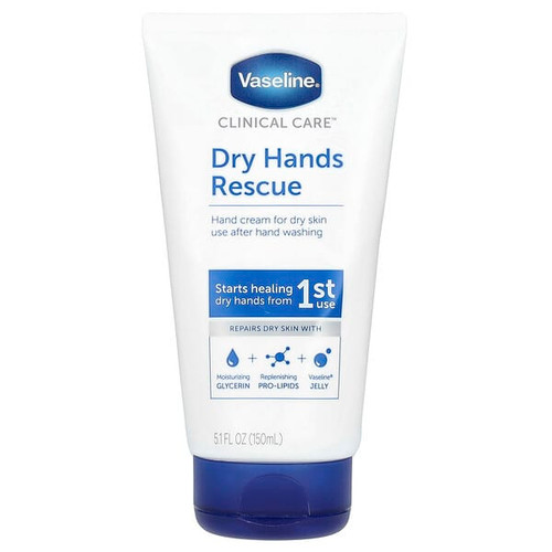 <img alt="Vaseline, Clinical Care, Dry Hands Rescue, Fragrance Free, 5.1 fl oz (150 ml)" title="Vaseline, Clinical Care, Dry Hands Rescue, Fragrance Free, 5.1 fl oz (150 ml),305210045224"
