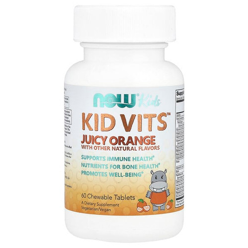 <img alt="Now Foods, Kids, Kid Vits, Juicy Orange, 60 Chewable Tablets" title="Now Foods, Kids, Kid Vits, Juicy Orange, 60 Chewable Tablets,733739038845"