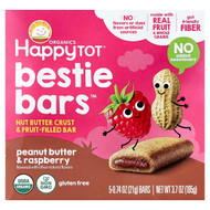 <img alt="Happy Family Organics, Happy Tot, Bestie Bars, Peanut Butter & Raspberry, 5 Bars, 0.74 oz (21 g) Each" title="Happy Family Organics, Happy Tot, Bestie Bars, Peanut Butter & Raspberry, 5 Bars, 0.74 oz (21 g) Each,819573018318"