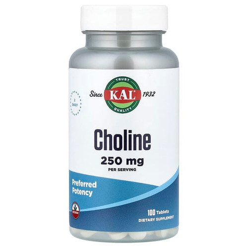 <img alt="KAL, Choline, 100 Tablets (125 mg per Tablet)" title="KAL, Choline, 100 Tablets (125 mg per Tablet),021245588740"