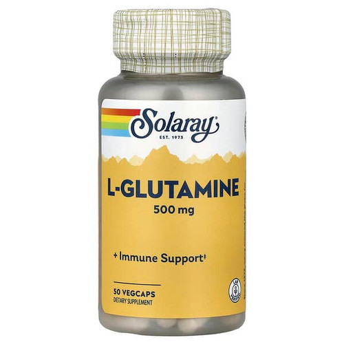 <img alt="Solaray, L-Glutamine , 500 mg , 50 VegCaps" title="Solaray, L-Glutamine , 500 mg , 50 VegCaps,076280049206"