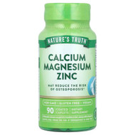 <img alt="Natures Truth, Calcium Magnesium Zinc, 90 Coated Caplets" title="Natures Truth, Calcium Magnesium Zinc, 90 Coated Caplets,840093101327"