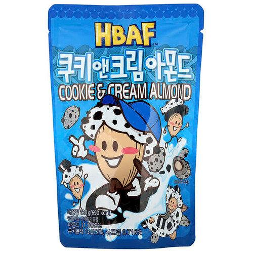 <img alt="HBAF, Cookie & Cream Almond, 120 g" title="HBAF, Cookie & Cream Almond, 120 g,8809617944521"