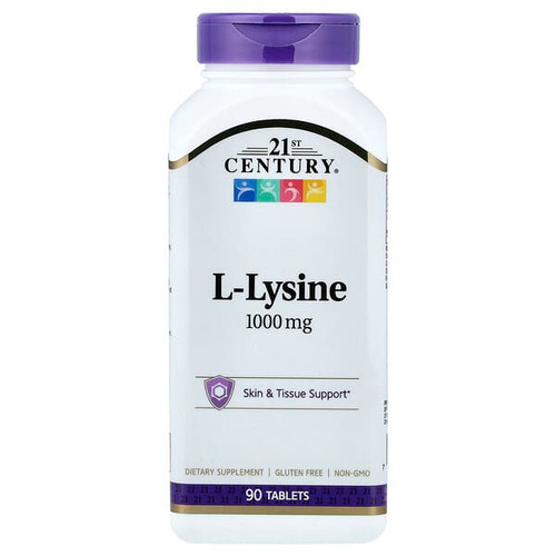 <img alt="21st Century, L-Lysine, 1,000 mg, 90 Tablets" title="21st Century, L-Lysine, 1,000 mg, 90 Tablets,740985280638"