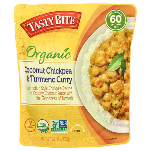 <img alt="Tasty Bite, Organic Coconut Chickpea & Turmeric Curry, 10 oz (285 g)" title="Tasty Bite, Organic Coconut Chickpea & Turmeric Curry, 10 oz (285 g),782733020936"
