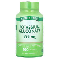 <img alt="Natures Truth, Potassium Gluconate, 595 mg, 100 Caplets" title="Natures Truth, Potassium Gluconate, 595 mg, 100 Caplets,840093101358"