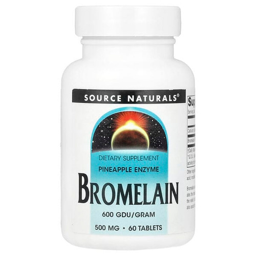 <img alt="Source Naturals, Bromelain 600 GDU-g, 60 Tablets" title="Source Naturals, Bromelain 600 GDU-g, 60 Tablets,021078009061"