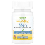 <img alt="Super Nutrition, SimplyOne, Mens Multivitamin + Supporting Herbs with Vitamin A, Vitamin C, Organic Whole Food and Botanical Blend, Wild-Berry, 30 Chewable Tablets" title="Super Nutrition, SimplyOne, Mens Multivitamin + Supporting Herbs with Vitamin A, Vitamin C, Organic Whole Food and Botanical Blend, Wild-Berry, 30 Chewable Tablets,033739002694"