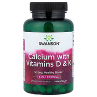 <img alt="Swanson Vitamins, Calcium with Vitamins D & K, 100 Capsules" title="Swanson Vitamins, Calcium with Vitamins D & K, 100 Capsules,087614019901"