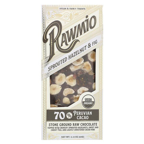 <img alt="Rawmio, Sprouted Hazelnut & Fig Bark, 70% Peruvian Cacao, 2.12 oz (60 g)" title="Rawmio, Sprouted Hazelnut & Fig Bark, 70% Peruvian Cacao, 2.12 oz (60 g),850020805044"