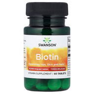 <img alt="Swanson Vitamins, Biotin, Time-Release, 10,000 mcg, 60 Tablets" title="Swanson Vitamins, Biotin, Time-Release, 10,000 mcg, 60 Tablets,087614027197"