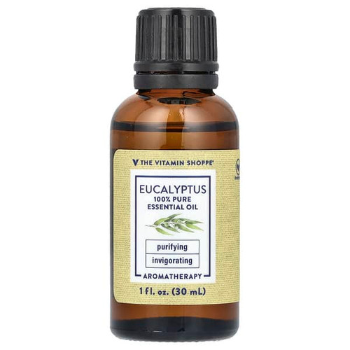 <img alt="The Vitamin Shoppe, 100% Pure Essential Oil, Eucalyptus , 1 fl oz (30 ml)" title="The Vitamin Shoppe, 100% Pure Essential Oil, Eucalyptus , 1 fl oz (30 ml),766536039340"