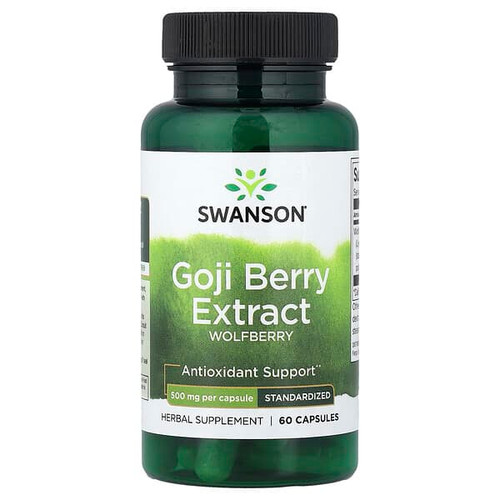 <img alt="Swanson Vitamins, Goji Berry Extract, Standardized, 500 mg, 60 Capsules" title="Swanson Vitamins, Goji Berry Extract, Standardized, 500 mg, 60 Capsules,087614141497"