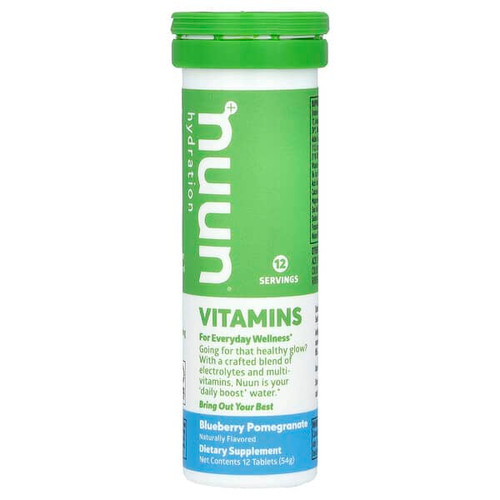 <img alt="Nuun, Hydration, Vitamins, Blueberry Pomegranate, 12 Tablets" title="Nuun, Hydration, Vitamins, Blueberry Pomegranate, 12 Tablets,811660021669"
