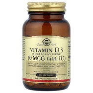 <img alt="Solgar, Vitamin D3 (Cholecalciferol), 10 mcg (400 IU), 100 Softgels" title="Solgar, Vitamin D3 (Cholecalciferol), 10 mcg (400 IU), 100 Softgels,033984033207"