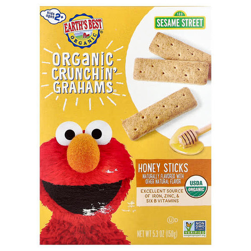 <img alt="Earths Best, Organic Crunchin Grahams, 2+ Years, Honey Sticks, 5.3 oz (150 g)" title="Earths Best, Organic Crunchin Grahams, 2+ Years, Honey Sticks, 5.3 oz (150 g),023923203013"