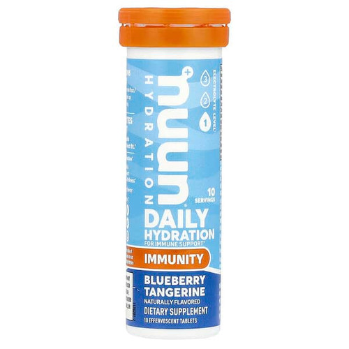 <img alt="Nuun, Hydration, Immunity, Blueberry Tangerine, 10 Effervescent Tablets" title="Nuun, Hydration, Immunity, Blueberry Tangerine, 10 Effervescent Tablets,811660022024"