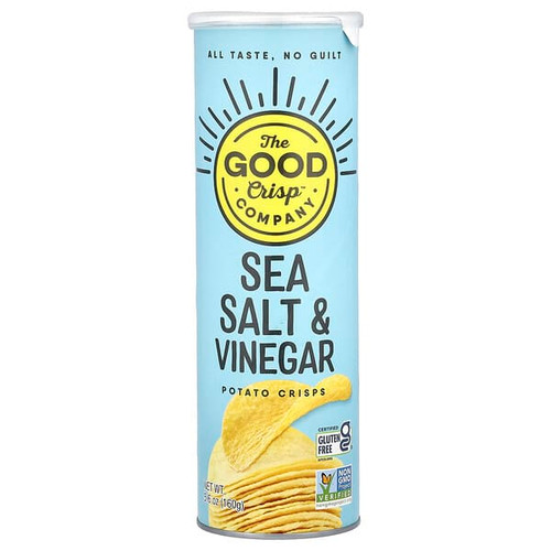 <img alt="The Good Crisp Company, Potato Crisps, Sea Salt & Vinegar, 5.6 oz (160 g)" title="The Good Crisp Company, Potato Crisps, Sea Salt & Vinegar, 5.6 oz (160 g),851562007125"