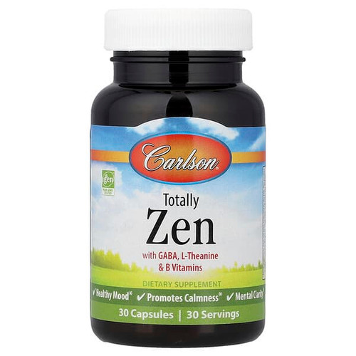 <img alt="Carlson, Totally Zen with GABA, L-Theanine & B Vitamins, 30 Capsules" title="Carlson, Totally Zen with GABA, L-Theanine & B Vitamins, 30 Capsules,088395462009"