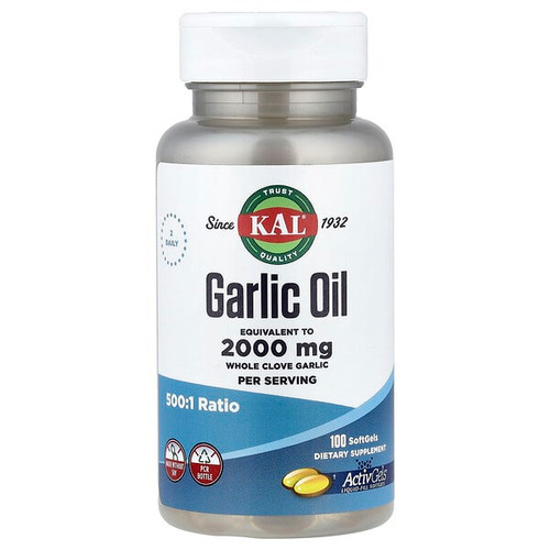 <img alt="KAL, Garlic Oil, 100 SoftGels" title="KAL, Garlic Oil, 100 SoftGels,021245702368"
